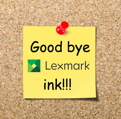 good bye lexmark ink