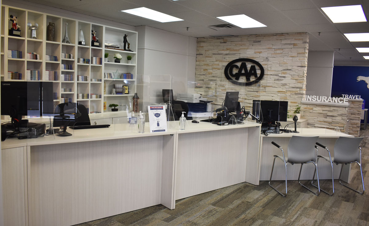 CAA-Niagara-office-redesign-IOF-custom-reception-desk-shelving